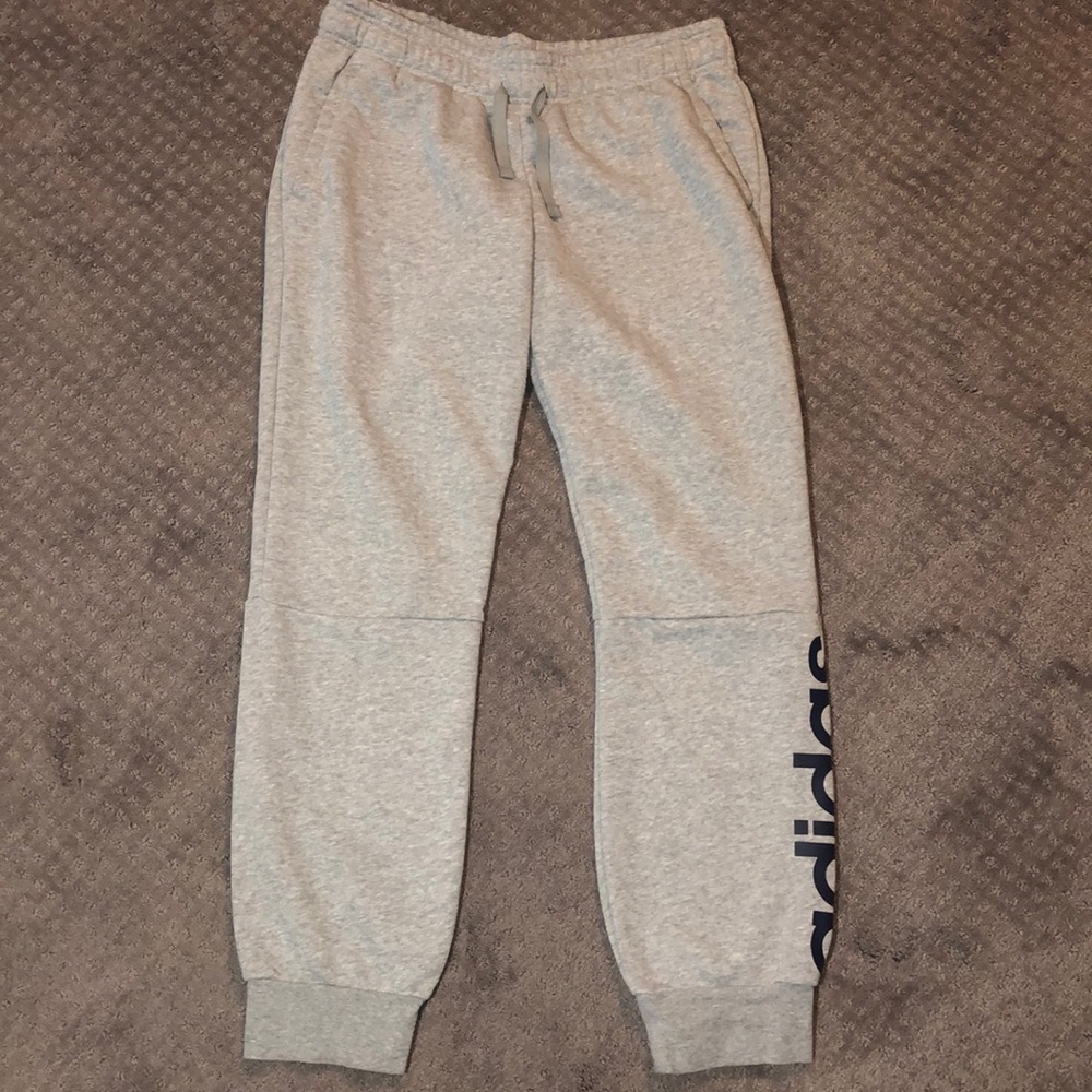 Gray adidas sweats